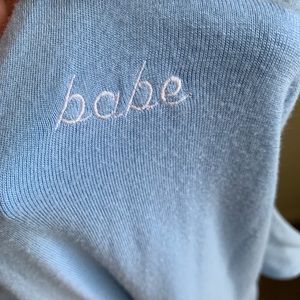 Baby blue onesie
